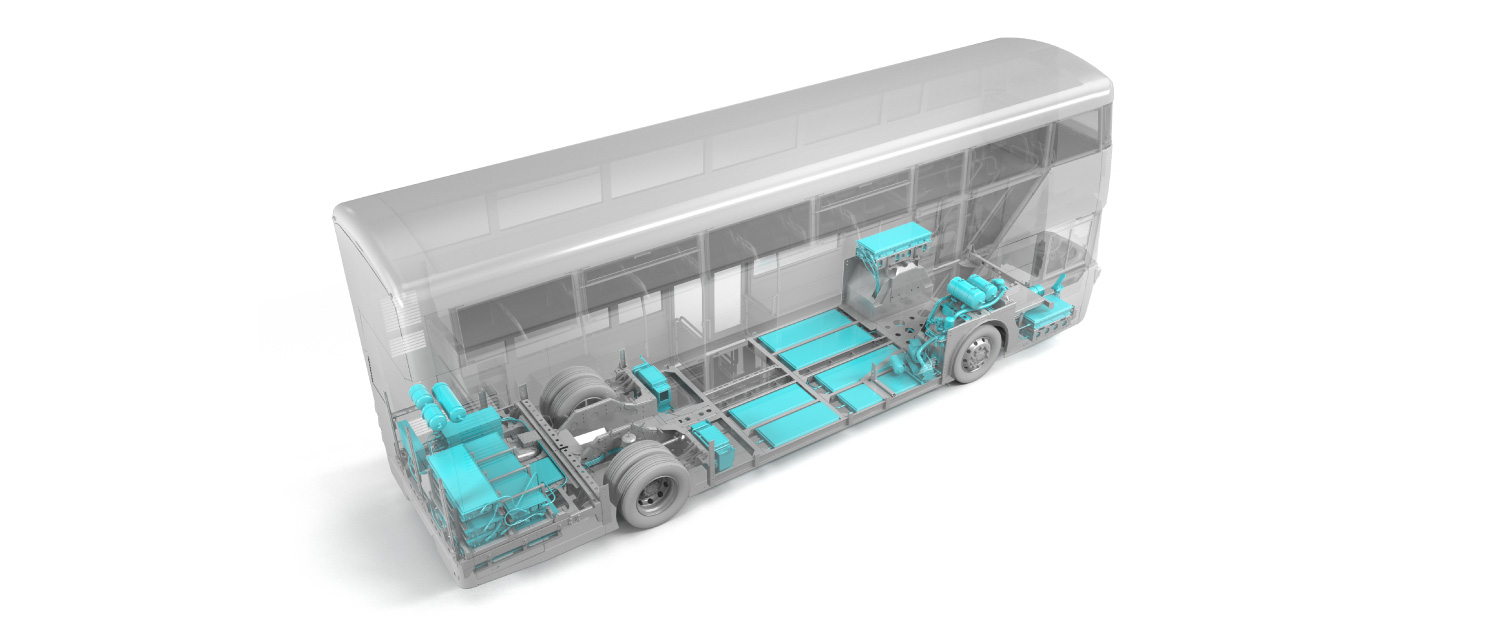 Zero-emission electric powertrain - Streetdeck Electroliner