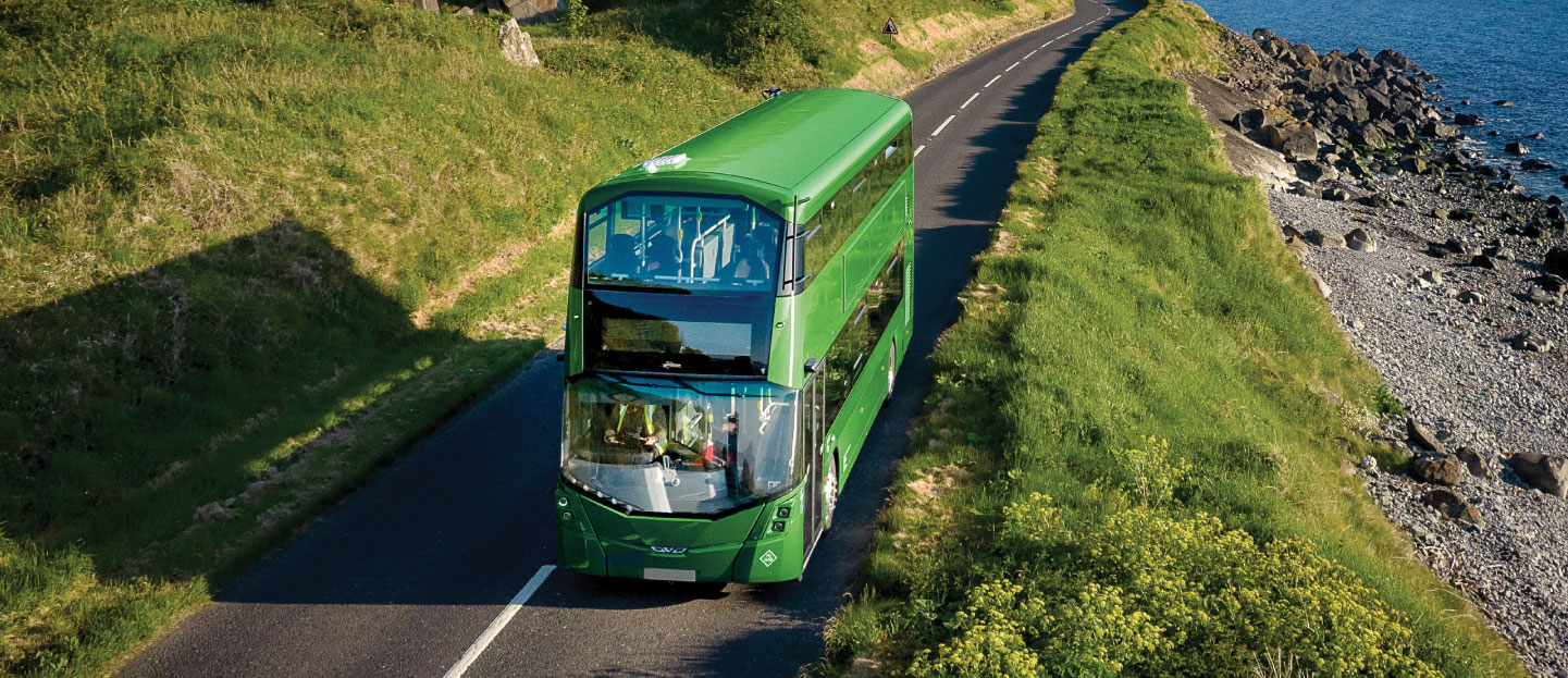 Wrightbus prevents one million kgs of CO2 from entering the atmosphere