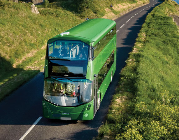 Wrightbus prevents one million kgs of CO2 from entering the atmosphere