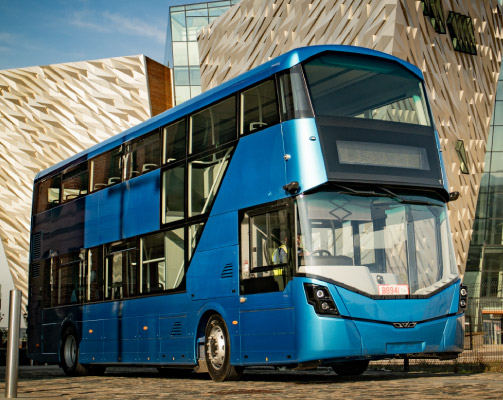WrightBus environment friendly double-decker hydrogen bus
