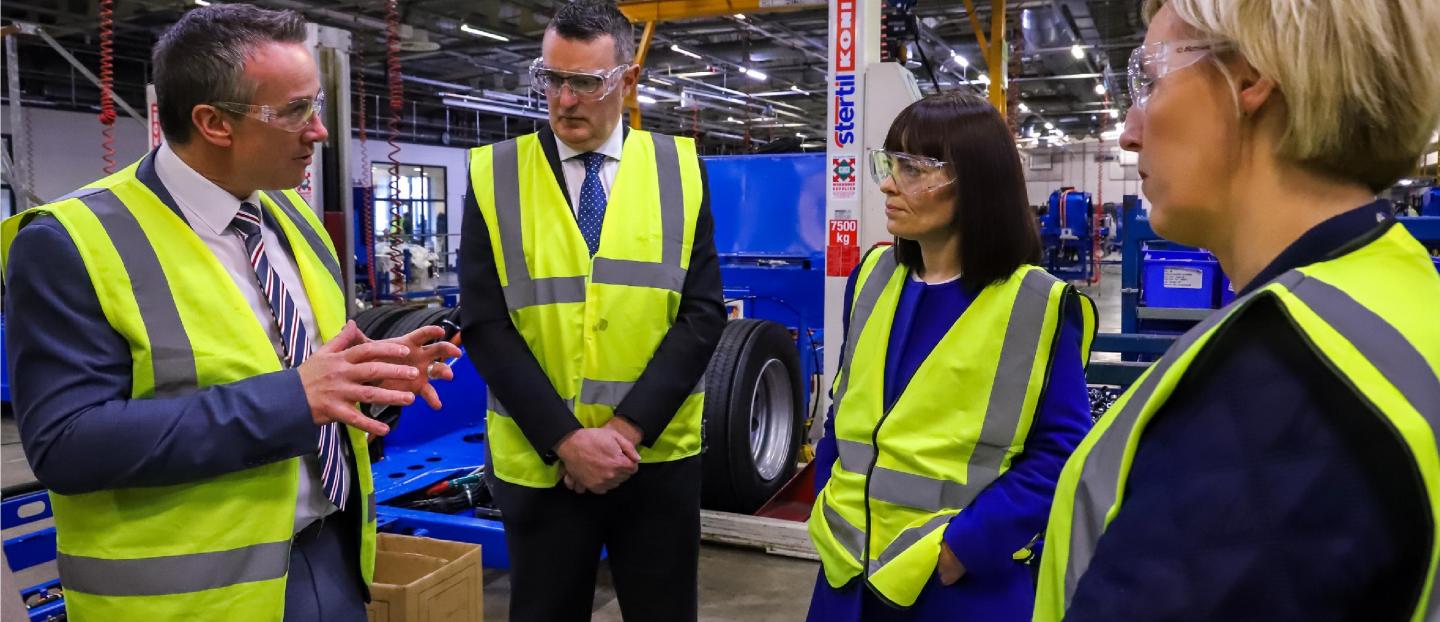 Infrastructure Minister Nichola Mallon Visits Wrightbus