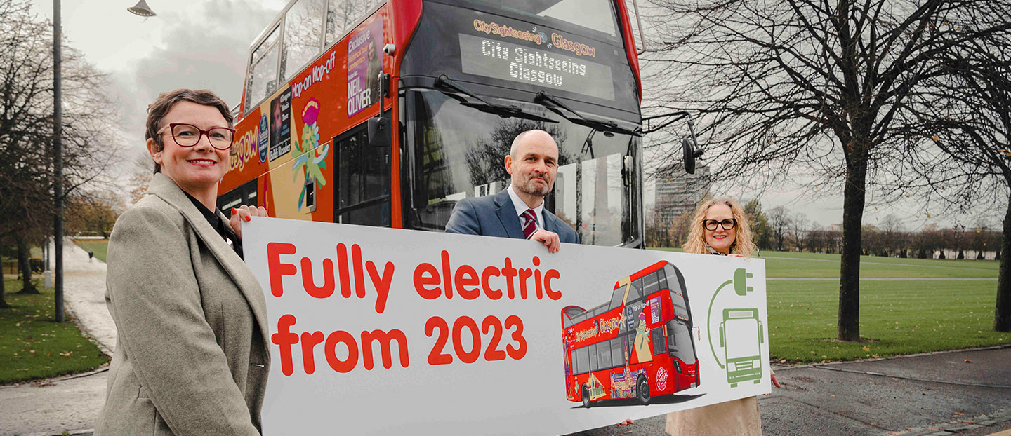 GLASGOW OPEN TOP BUSES WILL SOON BE ONE OF THE GREENEST TOURS IN THE WORLD 