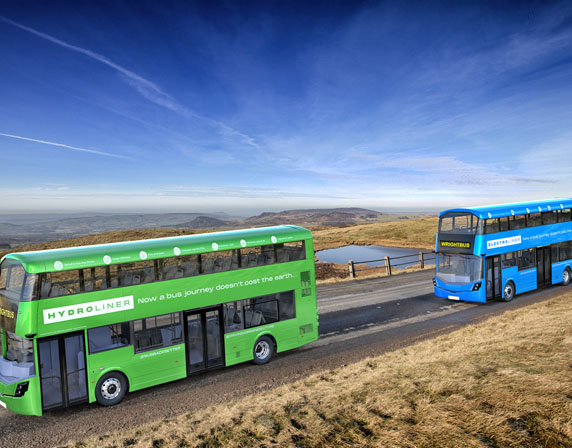 wrightbus zero emission double decker buses