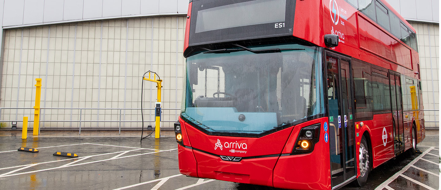 arriva wrightbus double deck electric bus