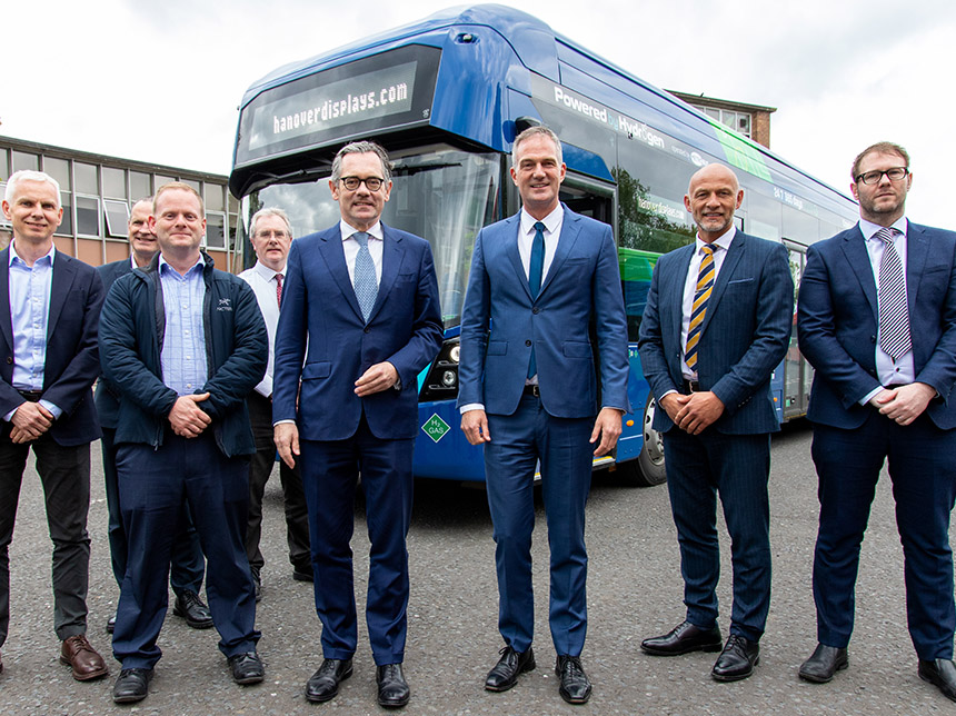 Peter Kyle MP visiting Wrightbus