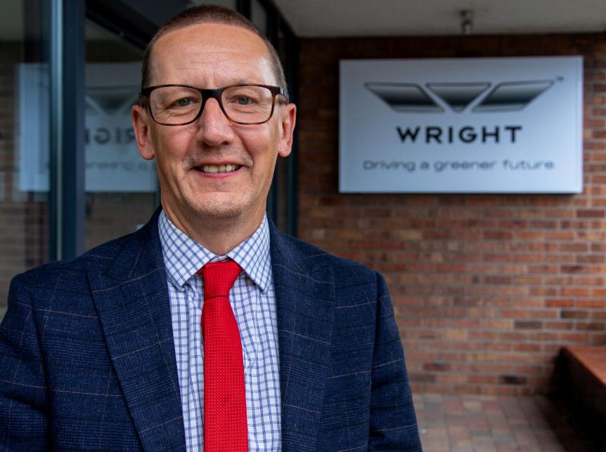 Photo of Mick Campbell at Wrightbus