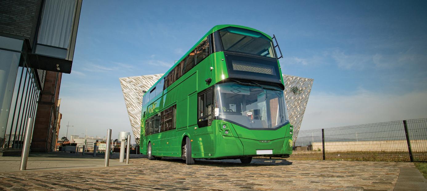 Green hydrogen double deck bus 