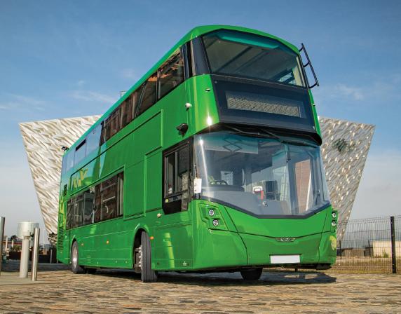 Green hydrogen double deck bus