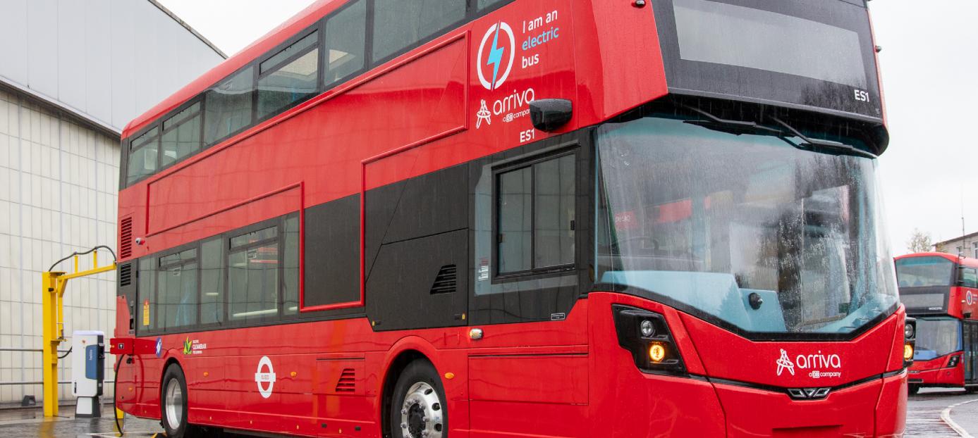 red double decker bus for Arriva London