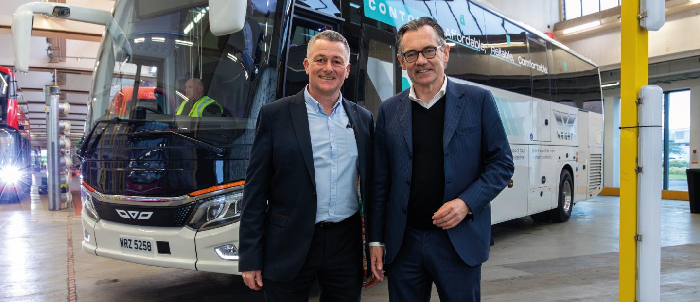 Dave Porter Head of Coach Sales and Jean-Marc Gales, CEO Wrightbus