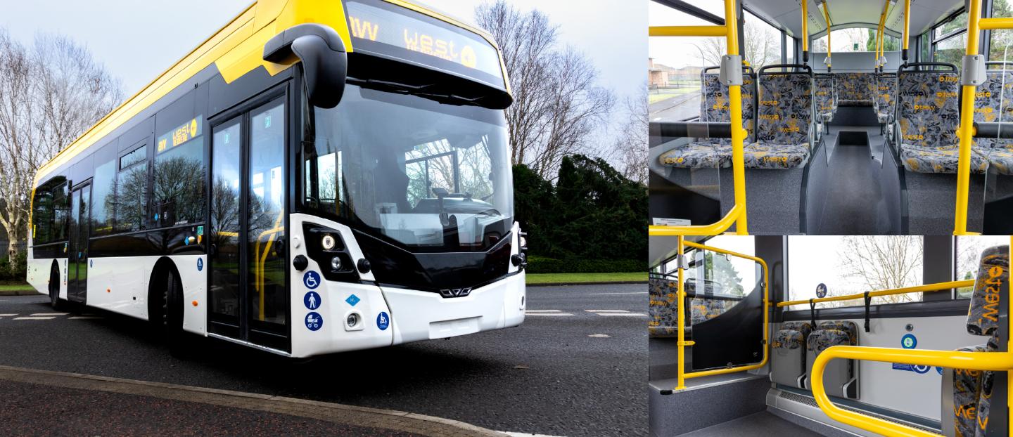 WestVerkher single deck hydrogen fuel cell bus exterior and interior