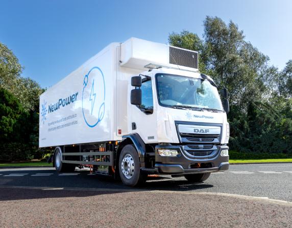 Repowered 19tonne DAF truck by Wrighbus and NewPower