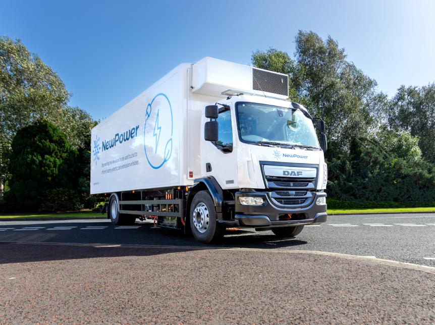 Repowered 19tonne DAF truck by Wrighbus and NewPower