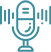 Built-in microphone for driver and crew seat communication