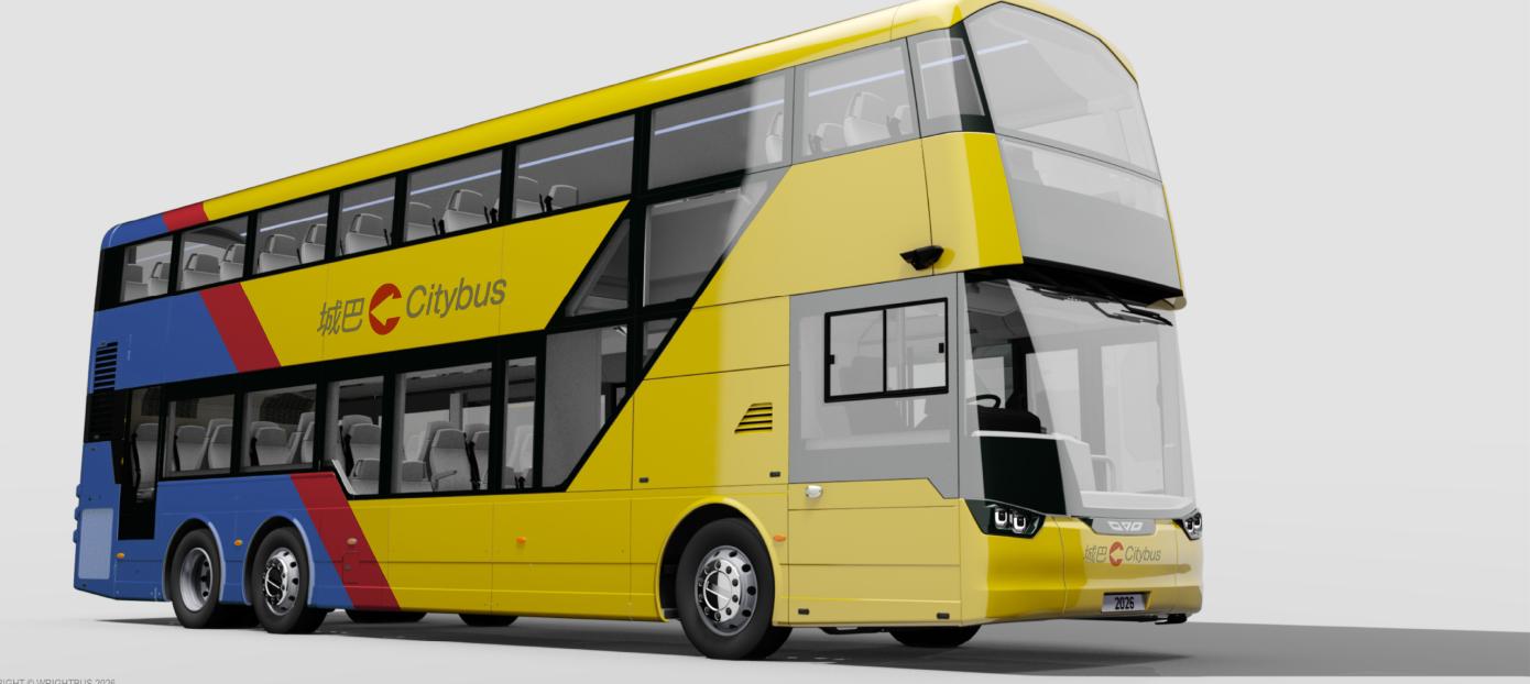 artist impression of Wrightbus street deck EV for citybus