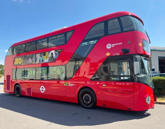 red double deck routemaster bus refurbished and ready for service