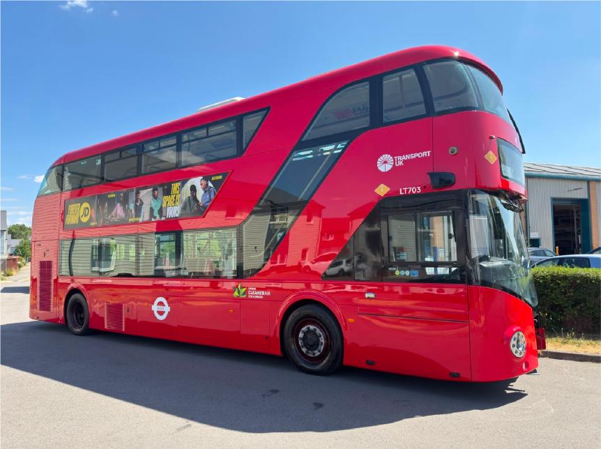 red double deck routemaster bus refurbished and ready for service